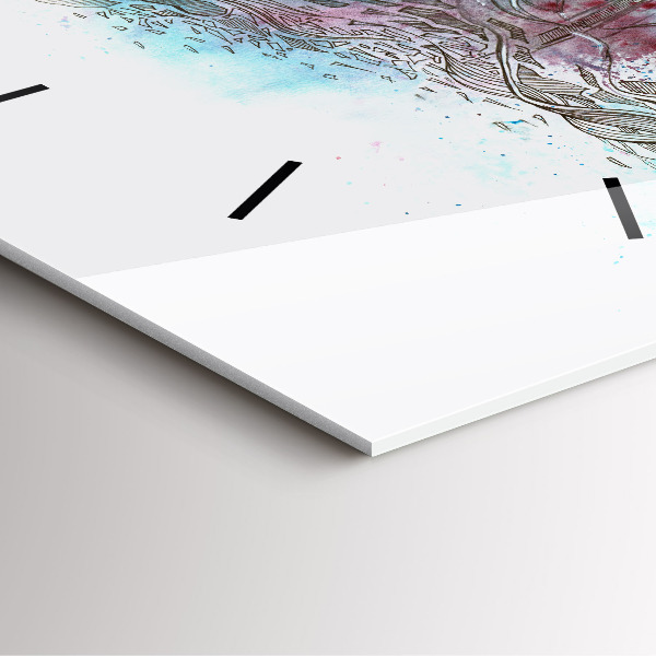 Kwadratowy zegar Abstrakcja astronauta