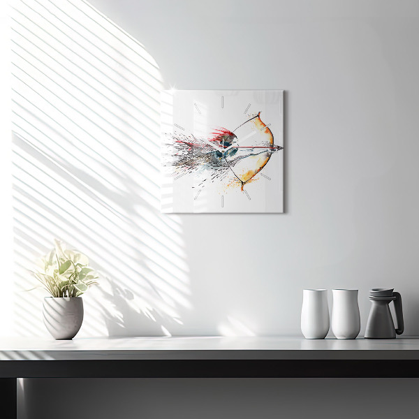 Kwadratowy zegar Wojownik podczas polowania