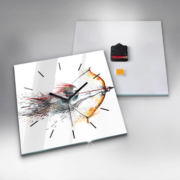 Kwadratowy zegar Wojownik podczas polowania