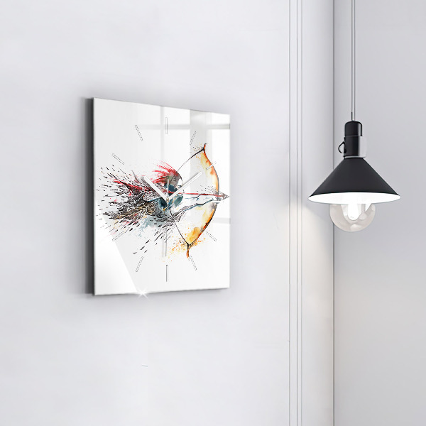 Kwadratowy zegar Wojownik podczas polowania