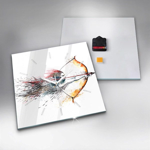 Kwadratowy zegar Wojownik podczas polowania