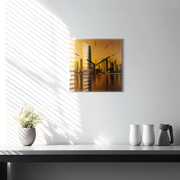 Kwadratowy zegar Rzeka Zhujiang Chiny