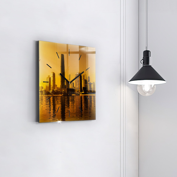 Kwadratowy zegar Rzeka Zhujiang Chiny