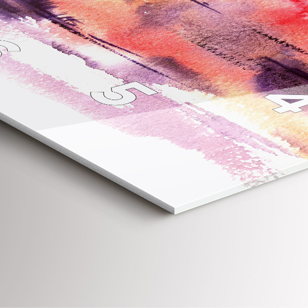 Kwadratowy zegar Tropikalny Krajobraz