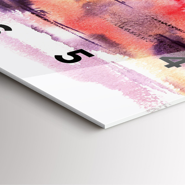 Kwadratowy zegar Tropikalny Krajobraz