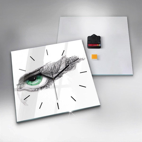 Kwadratowy zegar Abstrakcja oko człowieka