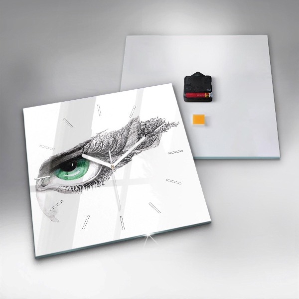 Kwadratowy zegar Abstrakcja oko człowieka