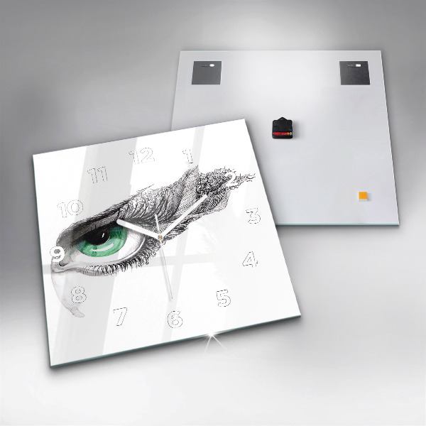 Kwadratowy zegar Abstrakcja oko człowieka