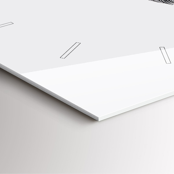 Kwadratowy zegar Abstrakcja oko człowieka