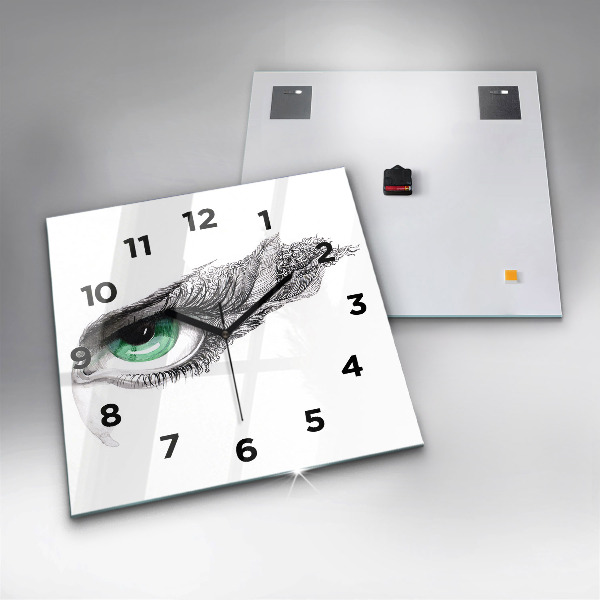 Kwadratowy zegar Abstrakcja oko człowieka