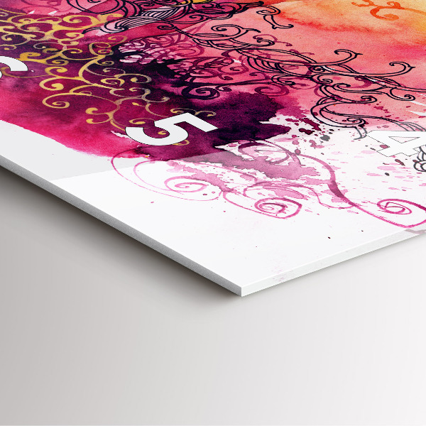 Kwadratowy zegar Akwarele zakochana para