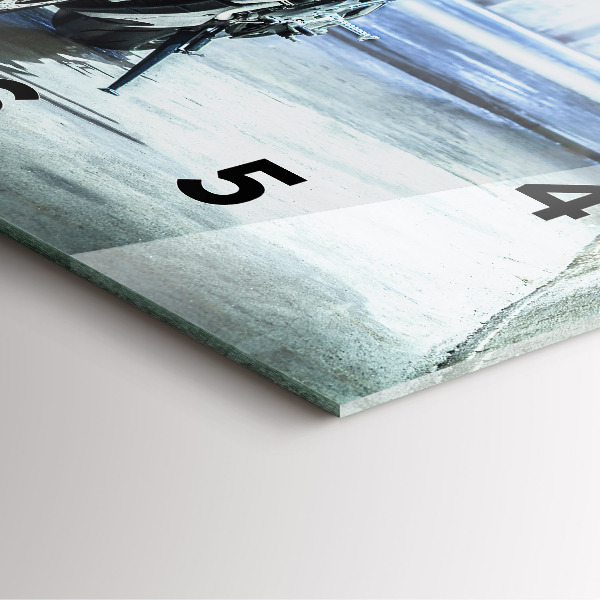 Kwadratowy zegar Motocykl w alejce