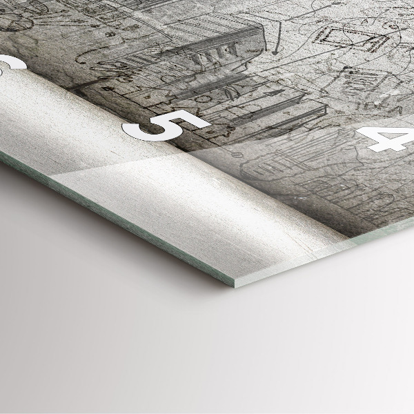 Kwadratowy zegar Szkic Miasta