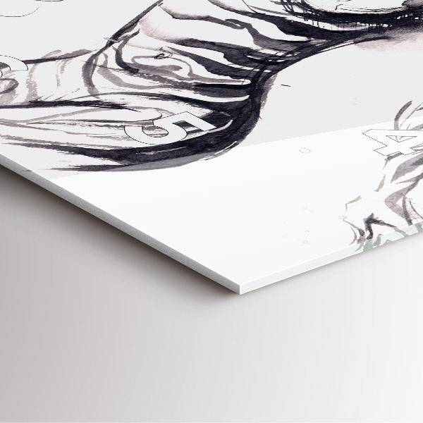 Kwadratowy zegar Kobieta i zebry