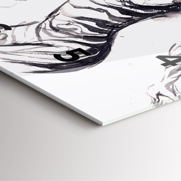 Kwadratowy zegar Kobieta i zebry