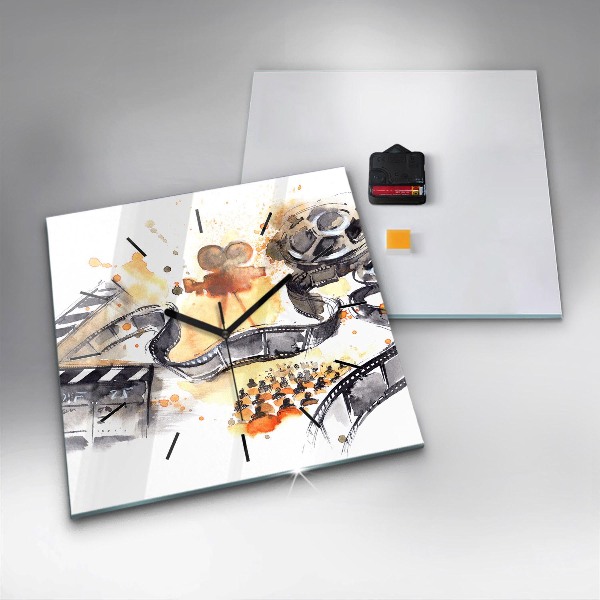 Kwadratowy zegar Kinematografia kamera