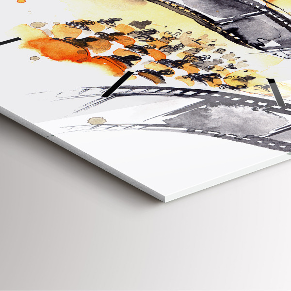 Kwadratowy zegar Kinematografia kamera