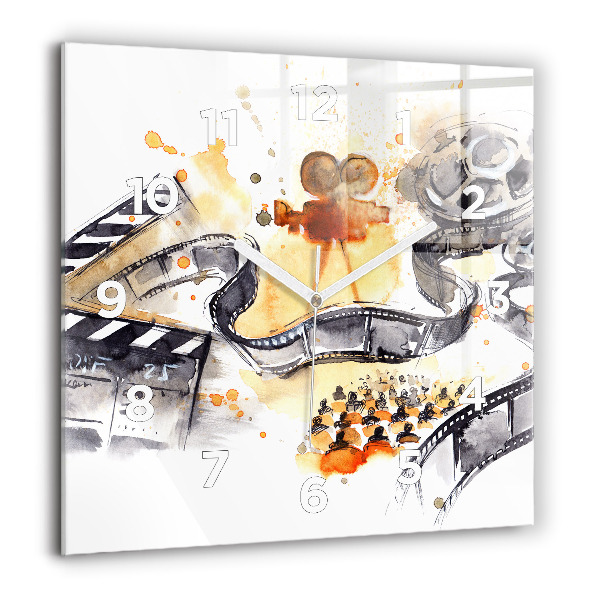 Kwadratowy zegar Kinematografia kamera