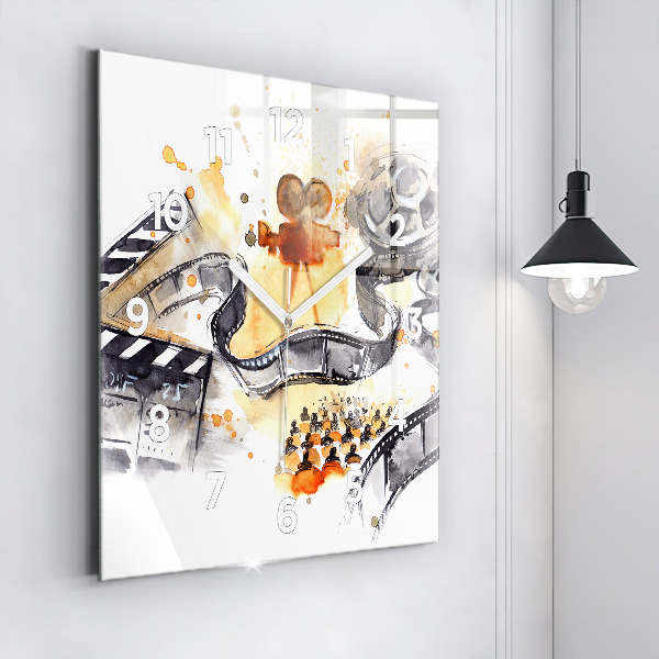 Kwadratowy zegar Kinematografia kamera