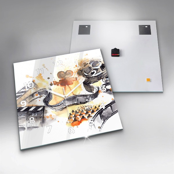 Kwadratowy zegar Kinematografia kamera