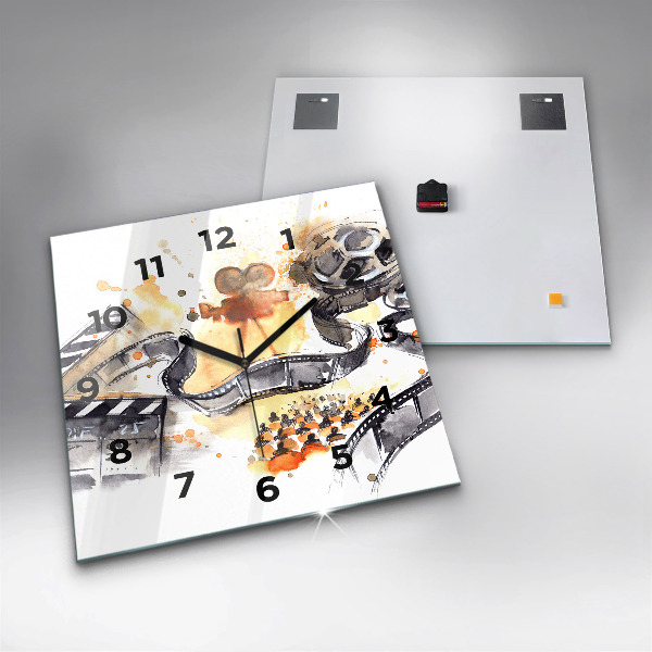 Kwadratowy zegar Kinematografia kamera