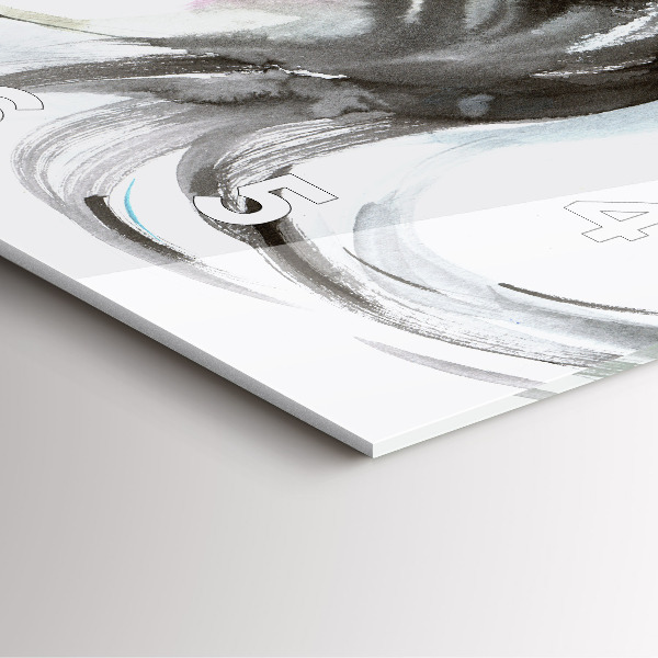 Kwadratowy zegar Abstrakcja koń i kobieta