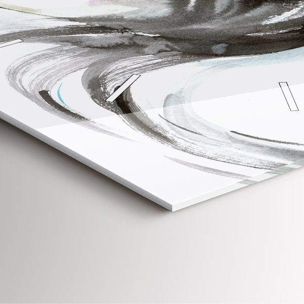 Kwadratowy zegar Abstrakcja koń i kobieta