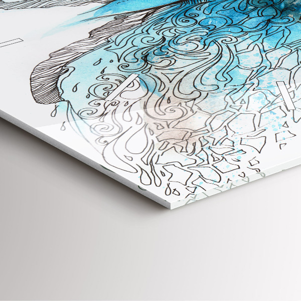 Kwadratowy zegar Twarz w kształcie motyla