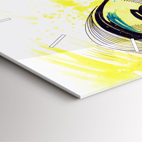 Kwadratowy zegar Oczy w okularach