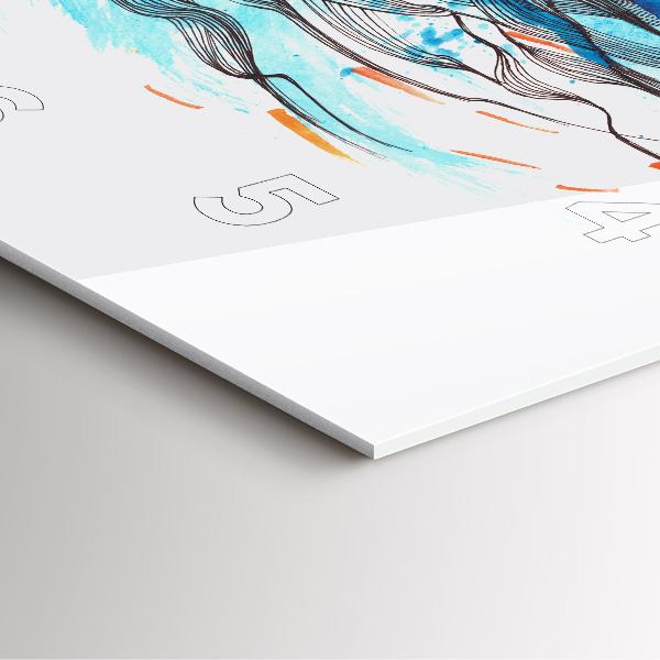 Kwadratowy zegar Ilustracja słuchawki