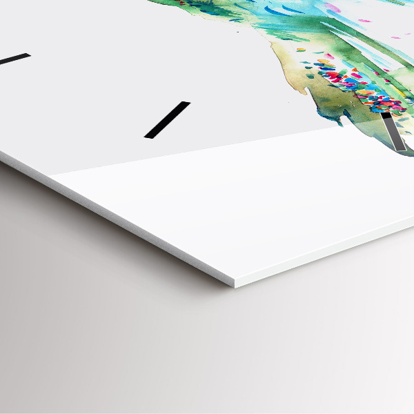 Kwadratowy zegar Abstrakcja ptaka i wiosny