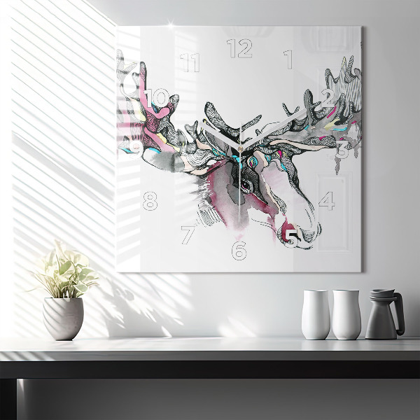 Kwadratowy zegar Łoś abstrakcja