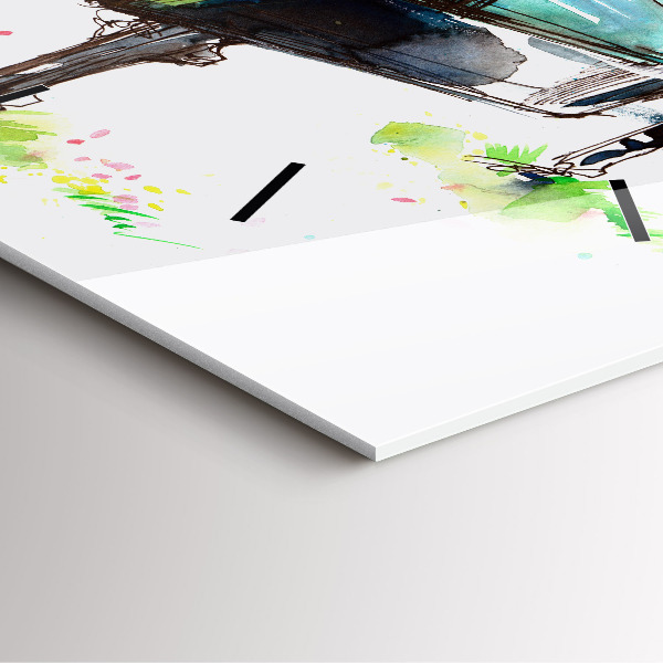 Kwadratowy zegar Ilustracja 4 Pory Roku