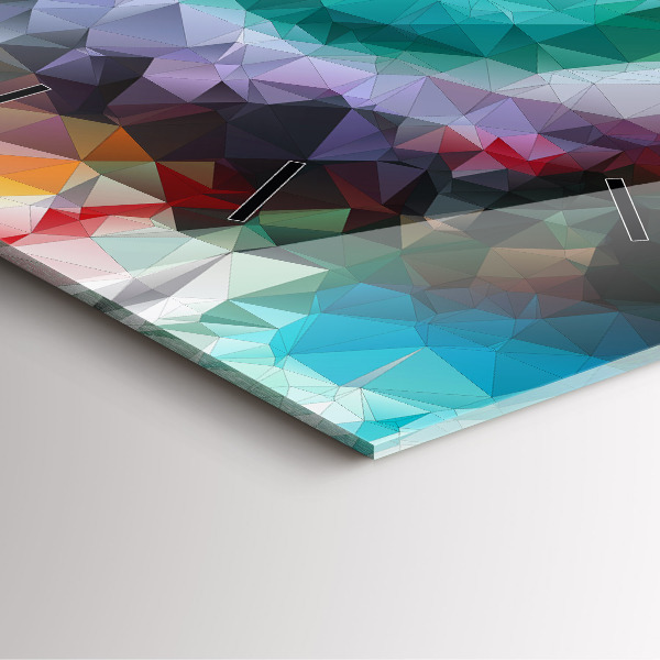 Kwadratowy zegar Kolorowe ludzkie oko