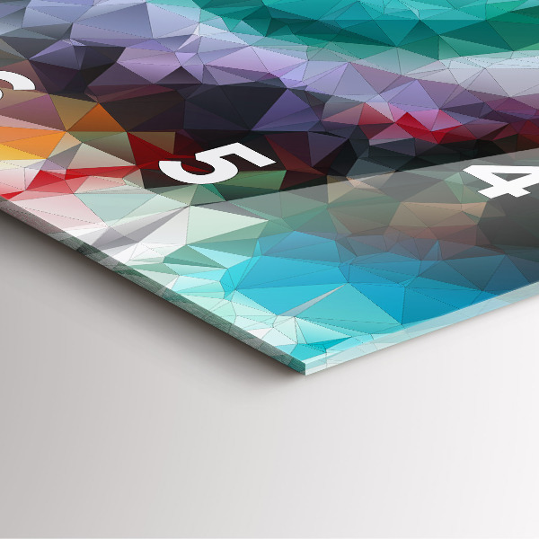 Kwadratowy zegar Kolorowe ludzkie oko