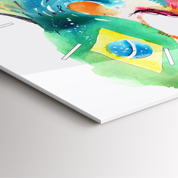 Kwadratowy zegar Kultura - flaga Brazylii