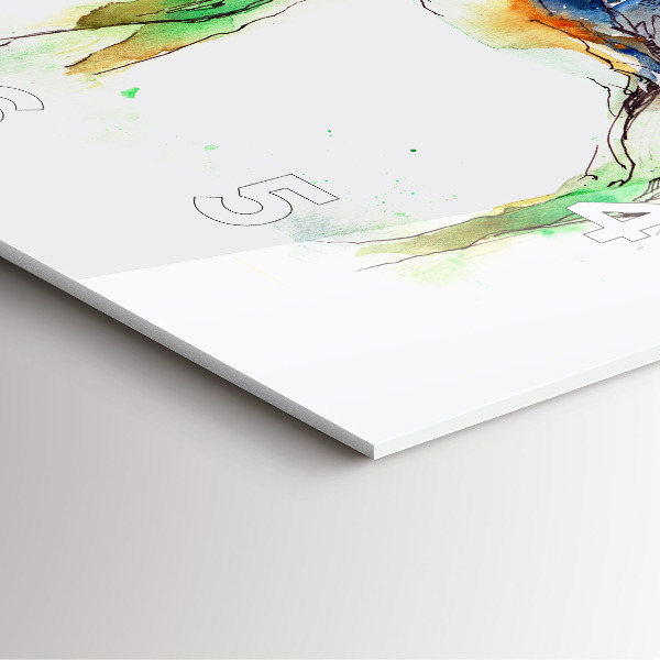 Kwadratowy zegar Łoś i Krajobraz gór