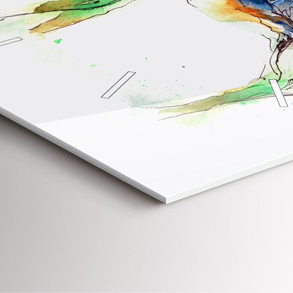 Kwadratowy zegar Łoś i Krajobraz gór