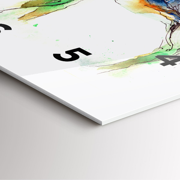 Kwadratowy zegar Łoś i Krajobraz gór