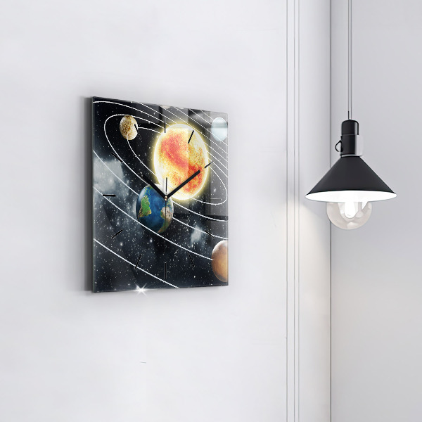 Kwadratowy zegar Układ słoneczny