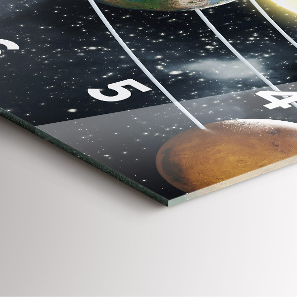 Kwadratowy zegar Układ słoneczny