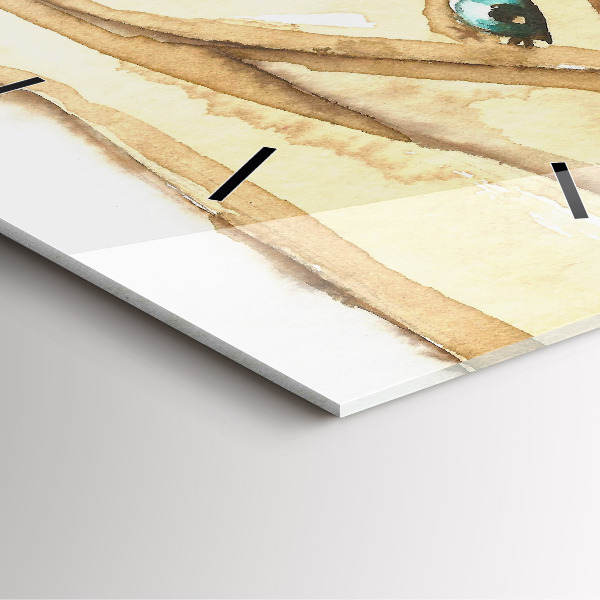 Kwadratowy zegar Portret kobiety