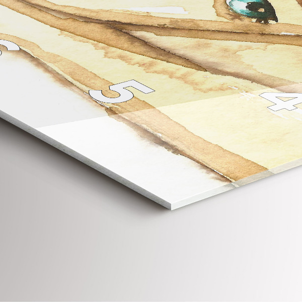 Kwadratowy zegar Portret kobiety