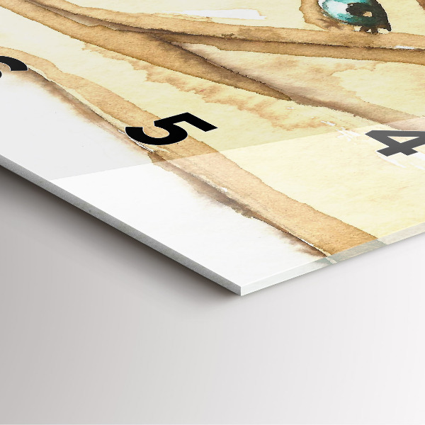 Kwadratowy zegar Portret kobiety