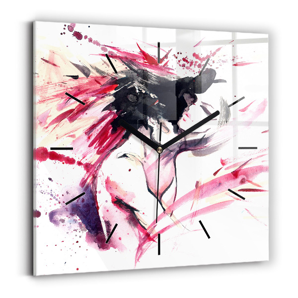 Kwadratowy zegar Abstrakcja kochanków