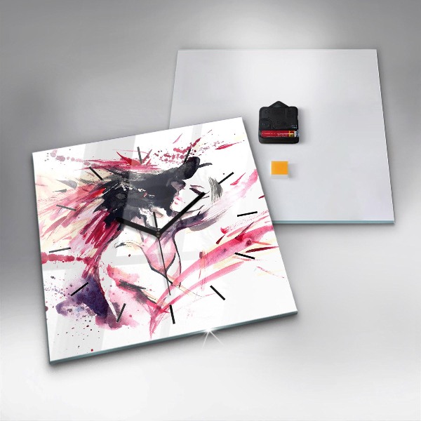 Kwadratowy zegar Abstrakcja kochanków