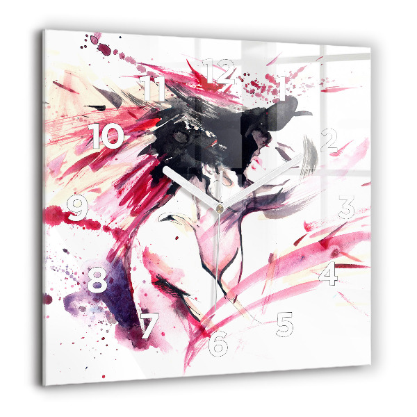 Kwadratowy zegar Abstrakcja kochanków