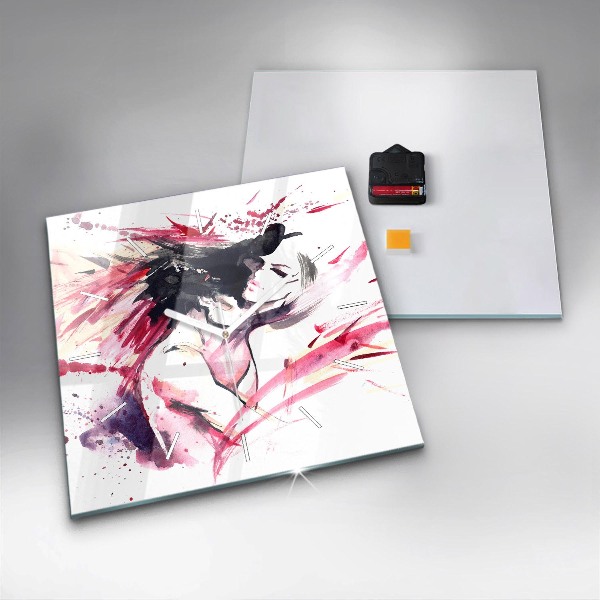 Kwadratowy zegar Abstrakcja kochanków