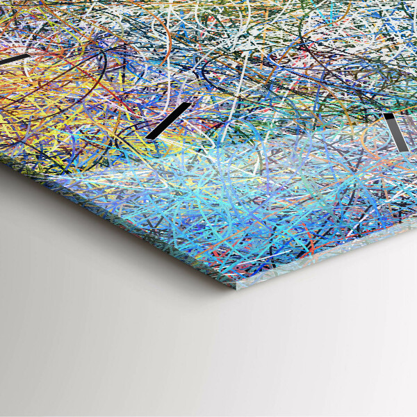 Kwadratowy zegar Abstrakcja - Emocje