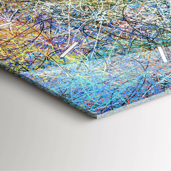 Kwadratowy zegar Abstrakcja - Emocje